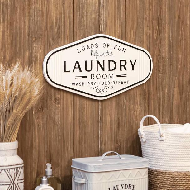 Winston Porter Laundry Room Metal Wall Décor Wayfair